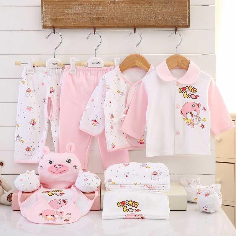 Newborn Clothes 17-Piece Cotton Suit Gift Box